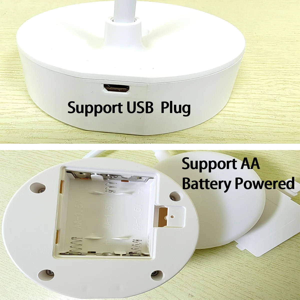 LED Desk Lamp 3-Level Dimmable USB Rechargeable Light
